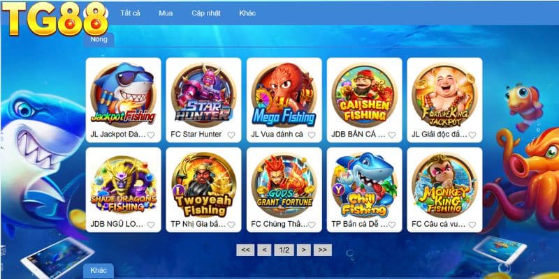 Những tựa game độc quyền chỉ có tại bắn cá TG88