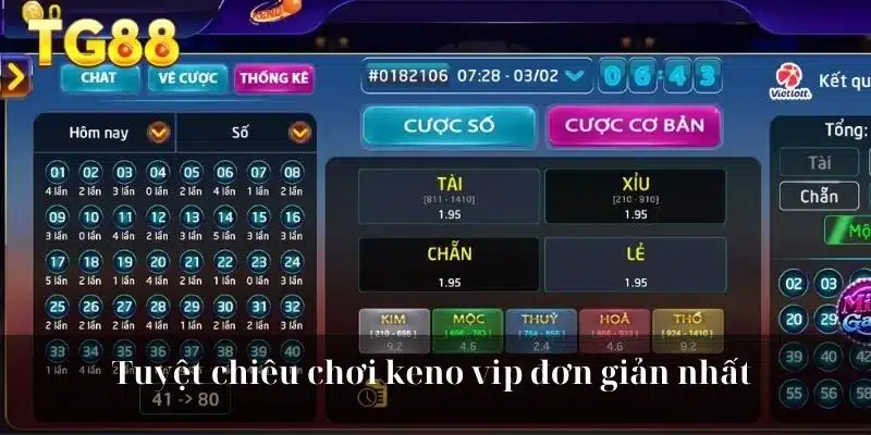 Tuyệt chiêu chơi keno vip đơn giản nhất 
